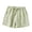 Green, variant on Atogsazn Womens Summer Plaid Shorts Casual Cotton Elastic Waist Short Pants Wide Leg Beach Pant Outfit Yellow M Fashion