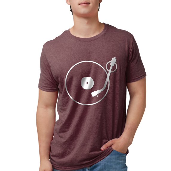 CafePress - Turntable T Shirt - Mens Tri-blend T-Shirt
