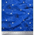 thumbnail image 1 of Soimoi Modal Satin Fabric Construction Helmet & Shovel Tool Hardware Print Sewing Fabric Yard 42 Inch Wide, 1 of 1