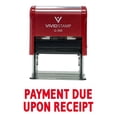 thumbnail image 4 of Payment Due Upon Receipt Self Inking Rubber Stamp (Red Ink) - Large, 4 of 4
