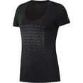thumbnail image 1 of Reebok T-Shirt Graphique de Course pour Femmes, Noir, Très Petit, 1 of 2