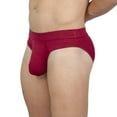 thumbnail image 2 of Obviously EliteMan Hipster Brief (Maroon, Small), 2 of 4