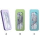 thumbnail image 5 of Sidaley 7 unids/set Kit de papelería examen escolar regla de estudio transportador borrador lápiz recarga portátil herramienta de pinturas Violeta, 5 of 6