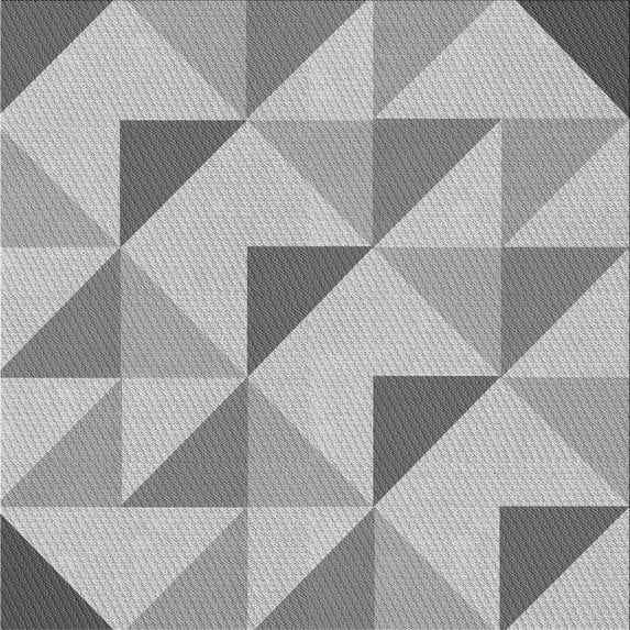 Ahgly Company Machine Washable Indoor Square Transitional Gray Area Rugs, 4' Square