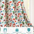 thumbnail image 4 of PiccoCasa 2Pcs Blackout Curtains Panel Window Curtain Dinosaur Pattern for Kids Bedroom, 52"x63", 4 of 5