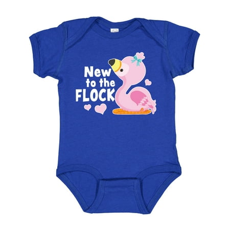 

Inktastic New to the Flock Cute Baby Flamingo Gift Baby Boy or Baby Girl Bodysuit