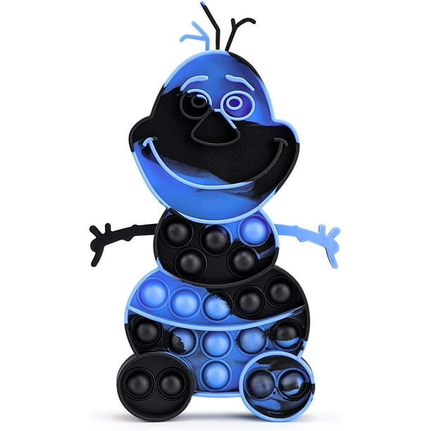 Alyly Fidget Toys Frozen Olaf Pop Fidget Toys It For Girls And Boys Push Bubble Fidget Sensory Toy For Kids And Adults Fidget Popper Stress Relief Blue Black Walmart Com