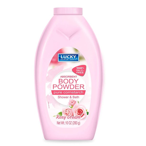 Lucky Super Soft Cornstarch Body Powder, Rosy Dream, 10 Ounce Walmart