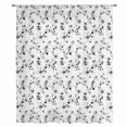 thumbnail image 2 of Gray Botanical Sheer Curtains 54 Inches Long, Retro Blossom Floral Farmhouse Wildflower Light Filering Curtains, Breathable Simi Curtain Privacy Drapes for Kitchen Bathroom Small Window Treatment, 2 of 9