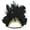 Black, variant on Women's Carnival Role Playing Props Detachable Flowers Fashion Feather Hat Blue