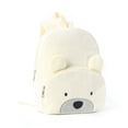 thumbnail image 4 of UJNDER Preschool backpack for girls Corduroy Cute Bear DIY Embroidery Soft Lightweight for School Travel Outdoor Adventures bookbag for boys 01_White,One Size, 4 of 4