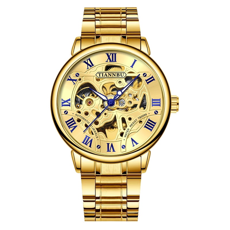 Men s Fully Automatic Mechanical Watch Luminous Watch Skeleton Tourbillon Mechanical Watch Waterproof Mechanical Watch Trendy Men s Wristwatch