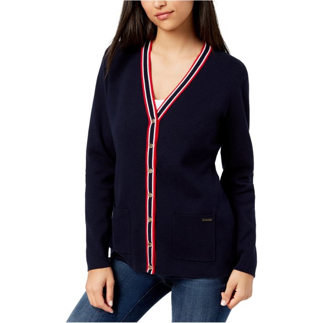 Suéter Cárdigan Tommy Hilfiger para mujer azul mediano