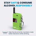 thumbnail image 4 of BACtrack Keychain Breathalyzer (Green) | Ultra-Portable Pocket Keyring Alcohol Tester for Personal Use, 4 of 6
