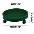thumbnail image 2 of Universal Plant Caddy with Wheels - 12" Round Mobile Tray with Locking Casters, Heavy-Duty Rolling Plant Stand for Indoor/Outdoor Potted Plants, Saucer Base Protects Floors, 2 of 5
