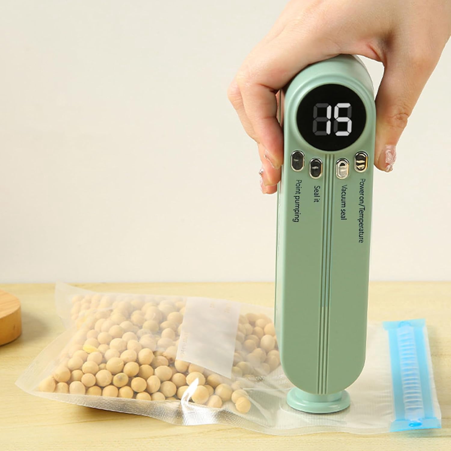Vacuum Sealer Vacuum Packaging Machine Portable Vacuum Machine Green