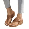 thumbnail image 3 of Yuanlong Womens Sandals Hollow Arch Support Flip Flops Summer Comfortable Dressy Casual Beach Sandals, 3 of 9