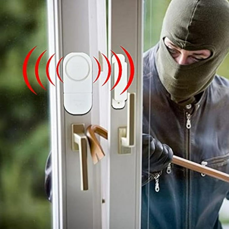 WUHAO Wireless Security Window Door Alarm 10 Pack Super Loud 90 dB