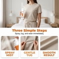 thumbnail image 3 of Instant Anti-Wrinkle Fabric Spray, 150ml Wrinkle Release Spray for Clothes, No Ironing Required, Easy to Use, For Shirts, Dresses, Bedding, Travel, And Work. (1PCS), 3 of 7