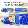thumbnail image 4 of Primlect Tapete para Siesta, Saco de Dormir de 55" x 22" x 3" con Zíper, Almohada Removible y Cobija, para Guardería, 4 of 6