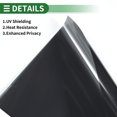 thumbnail image 4 of Unique Bargains Universal Car Window Tint Film Privacy Film Nano Ceramic PET 1 Pc 16% VLT Black 20ft x 20 inch, 4 of 7