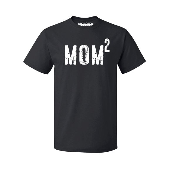 P&B Mom of 2, Mom Squared Men's T-shirt, Black, 2XL