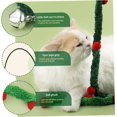 thumbnail image 4 of SURJDE Cat Wand Cat Teaser 2Pcs Plush Strip PVC Handle Interactive Toy with Bell Cute Cat Toy Wand Colorful Interactive Cat Toys Green, 4 of 7