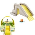 thumbnail image 1 of Inflatable Pool Slide 29.5x31.5 Inch PVC Swimming Pool Slide Wide Water Fillable For Outdoor Indoor Backyard BlueSlide, 1 of 9