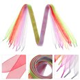 thumbnail image 3 of MasteelfCA 5 Pcs Lacets Ruban en Chiffon Lacets Colorés pour Chaussures Espadrilles Lacets, 3 of 7