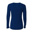 thumbnail image 2 of A4 NW3396 Womens SureColor Long Sleeve Cationic Tee - Navy - XL, 2 of 2