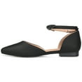 thumbnail image 3 of Journee Womens Vielo Ballet Almond Toe Buckle Flats, Widths Available, 3 of 10