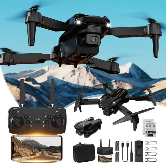 SPOORYYO 1080P HD FPV Drone with Altitude Hold, Headless Mode, Trajectory Flight, and Wifi APP Control for Boys and Girls