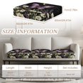 thumbnail image 4 of Xoenoiee Butterfly Daisy Lavender Moon Pattern Couch Cushion Covers Thick Velvet Fabric Washable Sofa Slipcovers 3 Pieces Individual Sectional Couch Covers with Elastic Bottom, 4 of 7