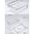 thumbnail image 4 of Organizador de cajones para refrigerador, material saludable que ahorra espacio, organizador de refrigerador con cajones extraíbles transparentes, contenedor transparente de diseño portátil, rieles, 4 of 8