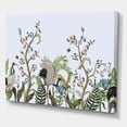 thumbnail image 3 of Designart ' Border With Peonies and Cranes In Chinoiserie Style ' Traditional Canvas Wall Art Print, 3 of 4