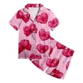 thumbnail image 4 of JUMEYU Girls Pajama Set Cute Pajamas for Little & Big Girls – Kids Summer Short Sleeves PJ Set Size 10-11 (Light Pink,10-11 Years), 4 of 4