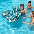 thumbnail image 5 of Pool Floats Chairs Adult,Inflatable Pool Lounge,Plant Pattern Floating Mat Hammock,Blow up Water Chairs Noodles rafts for Party Summer Water Beach Fun, 5 of 7