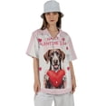 thumbnail image 4 of Happy Valentine's Day German Shorthaired Pointer Brings Love Heart Hawaiian Shirt Breathable Summer Unisex Merch GSP Lover Dog Gift - 02028, 4 of 6