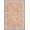 Orange, Pattern 6, variant on Design&I 8'x10' Washable Area Rug Blue Terracotta Floral Medallion Design Elegant Botanical Motif with Ornate Borders for Dining Room, Large Office, Lounge, Snag-Free