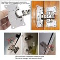 thumbnail image 5 of Placa de reparación de bisagras de acero inoxidable BRILLAR 6 piezas con tornillos para gabinetes y muebles, 5 of 5