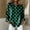 Blackish Green, variant on Polka Dot Shirt Button Down Shirts for Women Collared Tops Long Sleeve Tops Summer Tops Fall Outfits Tops for Women Trendy Fall Fashion Fall Tops Workout Tops