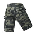 thumbnail image 3 of Dresfit Camo Shorts Mens Baggy Cargo Shorts Summer 2026 Big and Tall Open Bottom Outdoor Carpenter Shorts Elastic Waist Ripstop Work Short Pants Army Green, 3 of 7