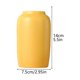 thumbnail image 4 of amarillo simple Morandi luz arena pequeño florero adornos sala de estar arreglo de flores decorativas planta de flores secas florero de cerámica, 4 of 5