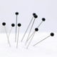 thumbnail image 2 of Billuyoard 250 alfileres de costura, alfileres rectos con bolas de cabeza de cristal de colores, alfileres de acolchado para costura de tela, manualidades y De coser Billuyoard HA012742-00, 2 of 6