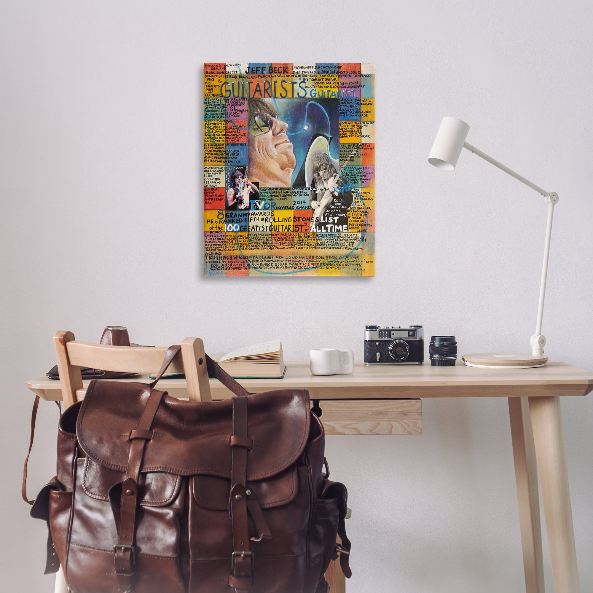 Stupell Industries Jeff Beck Collage People Drawing Wrapped Canvas Art Print Wall Art, 30 x 40