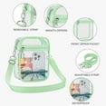 thumbnail image 6 of Lohol Clear Purse Stadium Approved CrossBody Bag for Men and Women Green-Large, 6 of 7