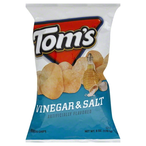 Tom's Vinegar & Salt Potato Chips, 6 Oz.