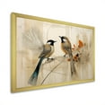 thumbnail image 2 of Designart "Simplistic Exotic Birds On Limb I" Birds Of Paradise Picture Framed Canvas Art Print, 2 of 5