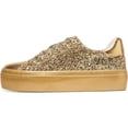 thumbnail image 7 of FOSDUO Women's Glitter Platform Sneakers Bling Thick Sole Rhinestone Sequin Lace-Up Non-Slip Breathable Casual Shoes for Wedding Party Daily Wear(Gold Glitter,US8), 7 of 7