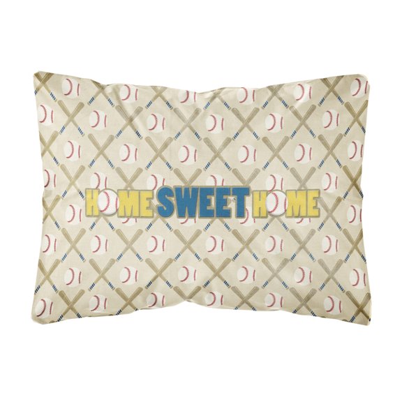 Carolines Treasures SB3076PW1216 Home Sweet Home   Canvas Fabric Decorative Pillow  12H x16W multicolor